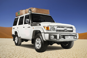 Land cruiser with rooftop tent-self drive kenya